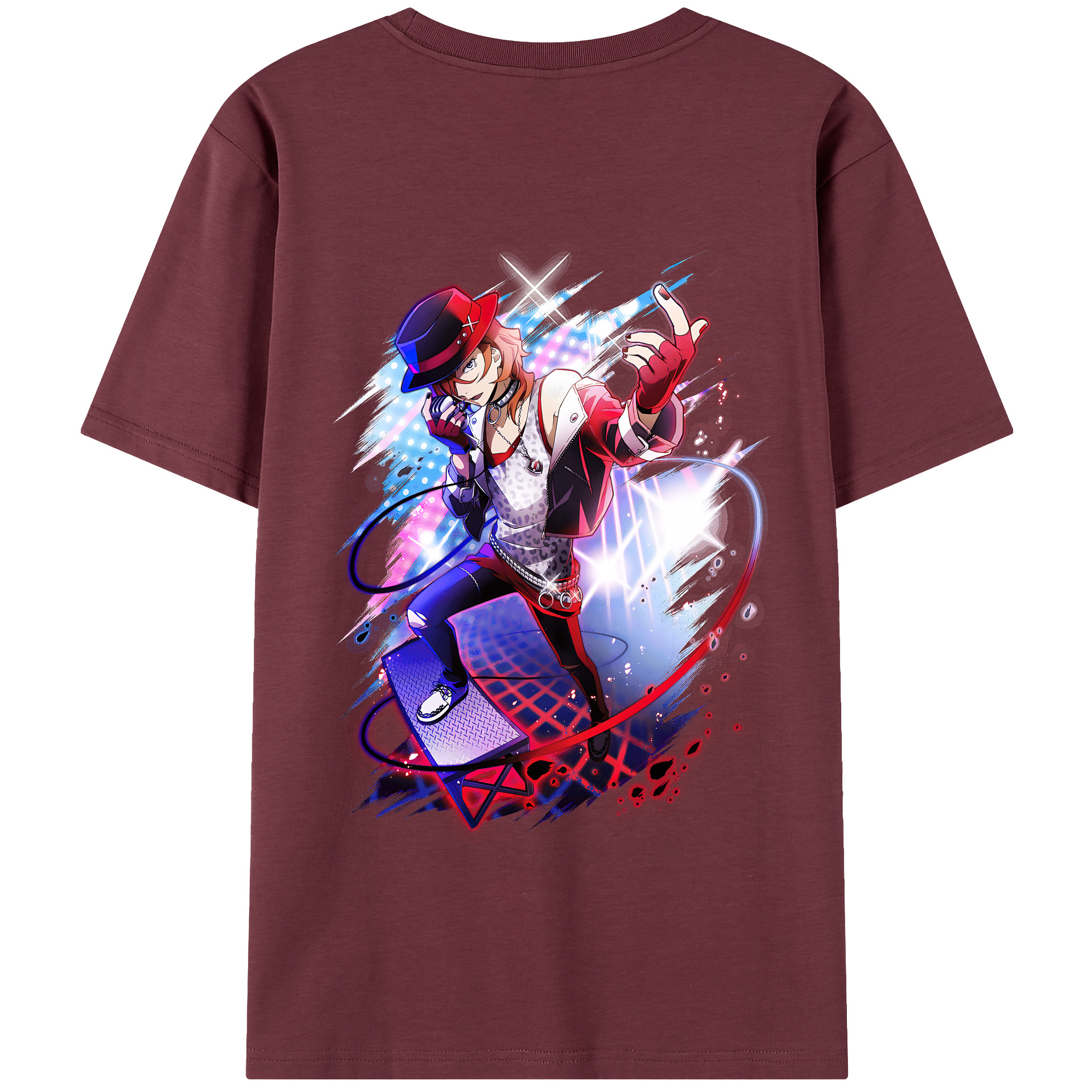 （画像用） 文豪ストレイドッグス Bungo Stray Dogs 綿100％半袖Tシャツ（背面プリント）